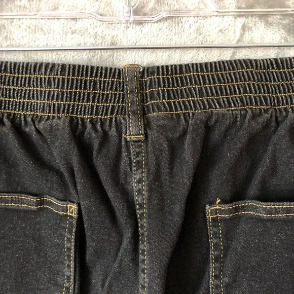 Blair Women Balck Jeans Size 20W Black Elastic Zipper Fly Grunge Plus Size - Picture 11 of 14